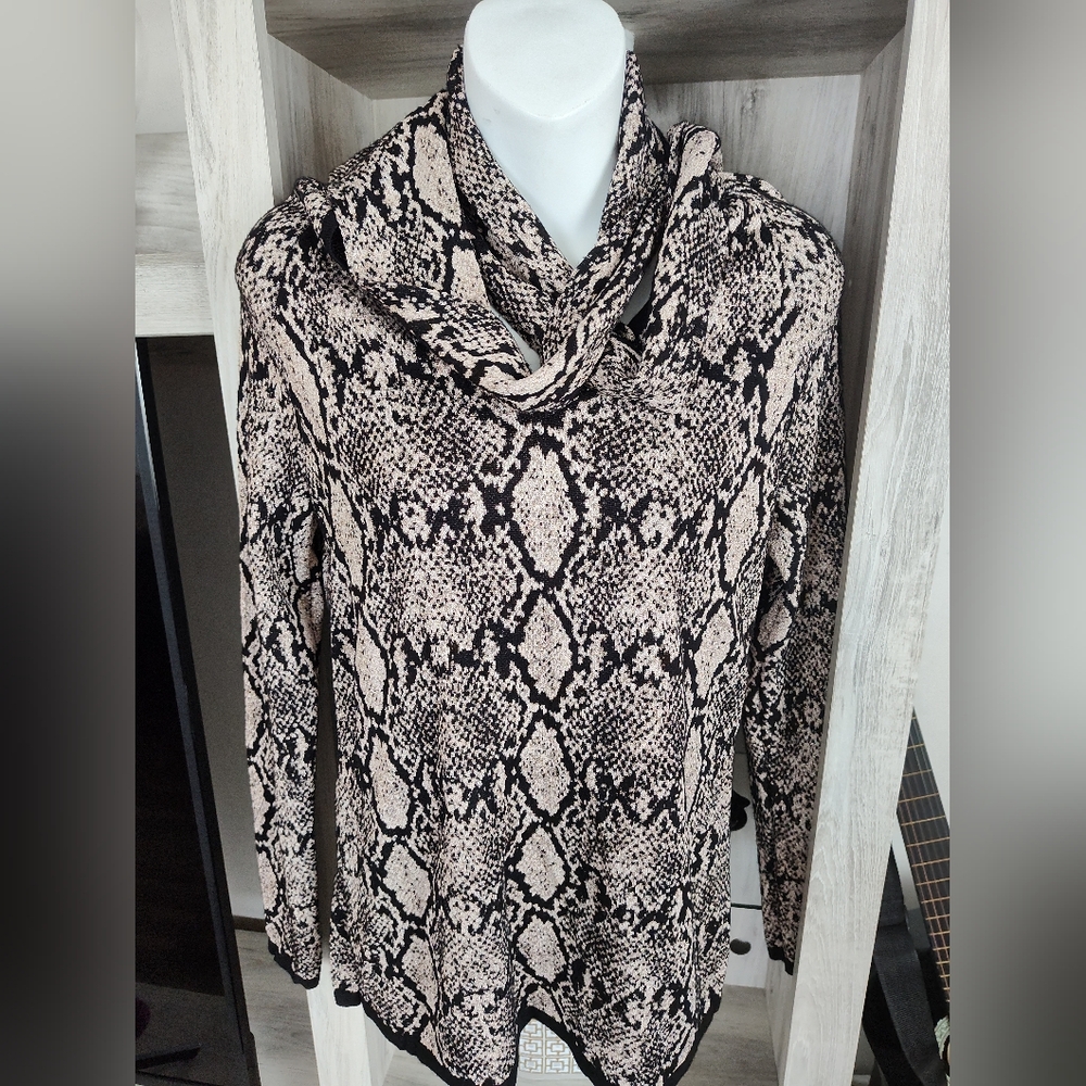 Chico's Double Espresso Python-Print Removable Ti… - image 2